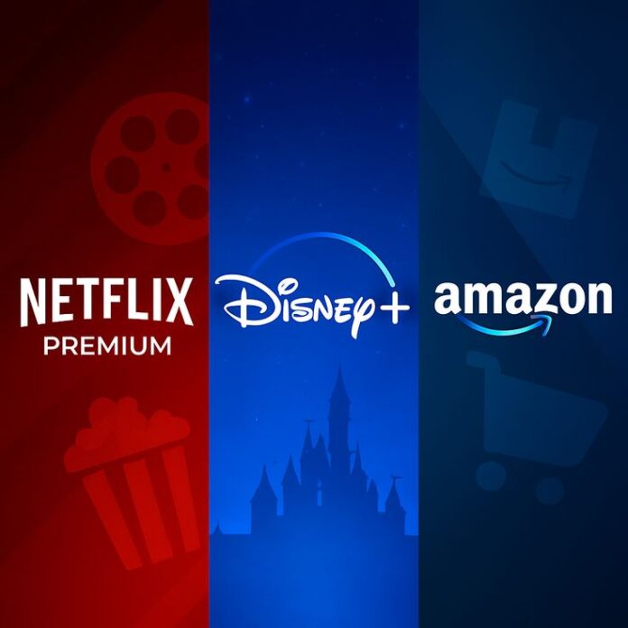 Netflix, Disney+, and Amazon